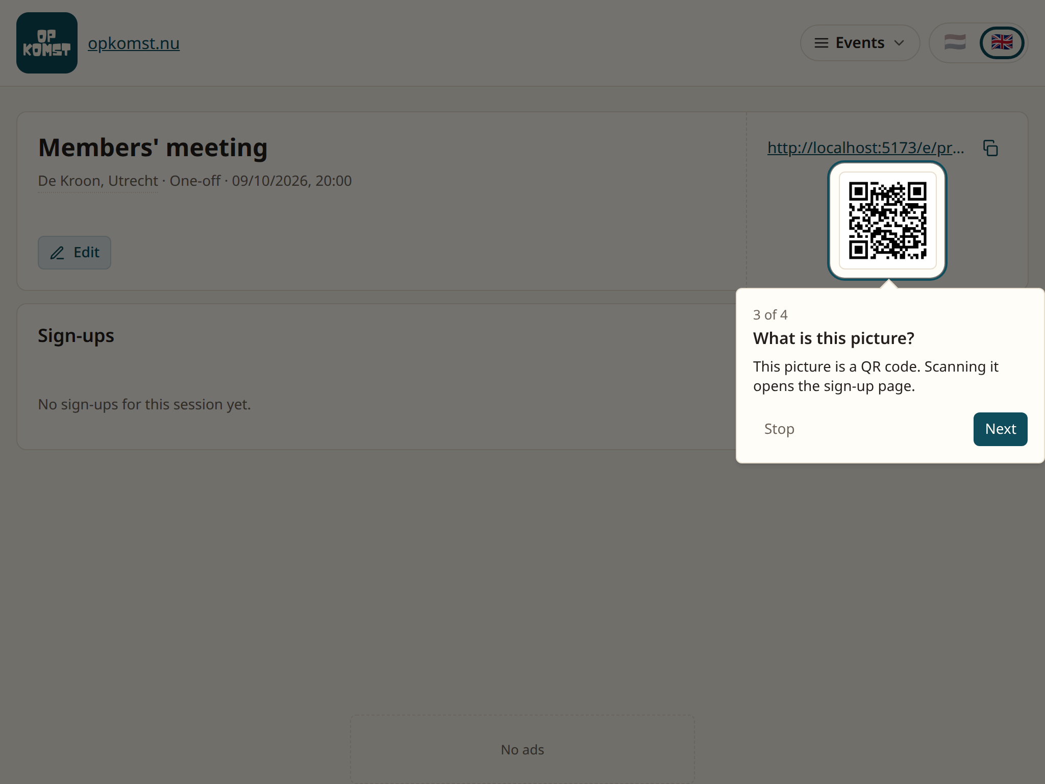 The QR code under the link